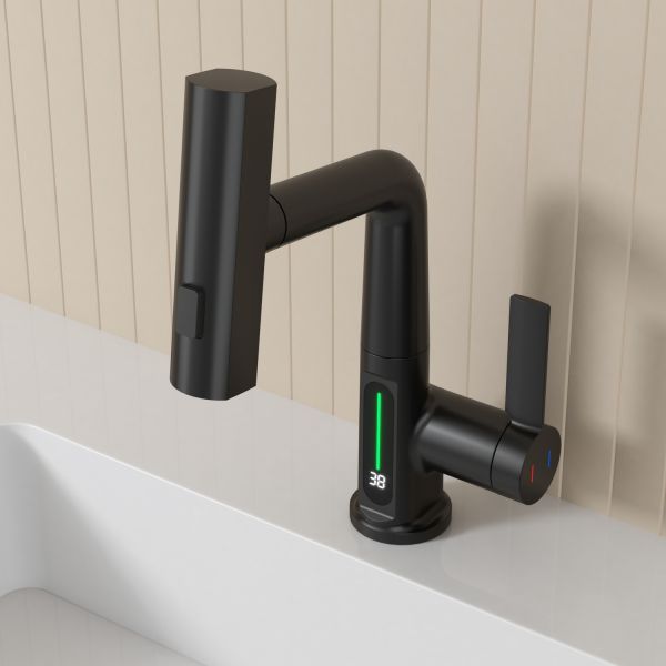 Смеситель для раковины Black&White Sky Day 3027B чёрный матовый