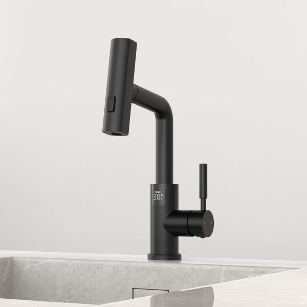 Смеситель для раковины Black&White Sky Day 3028B чёрный матовый