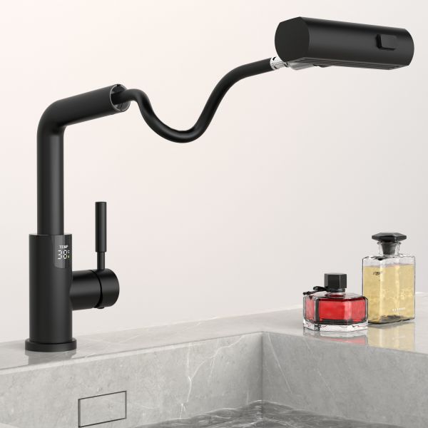 Смеситель для раковины Black&White Sky Day 3028B чёрный матовый