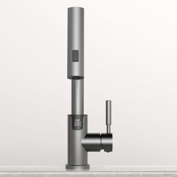 Смеситель для раковины Black&White Sky Day 3028GM оружейная сталь