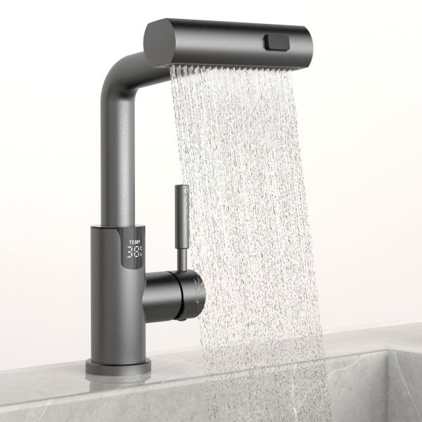 Смеситель для раковины Black&White Sky Day 3028GM оружейная сталь