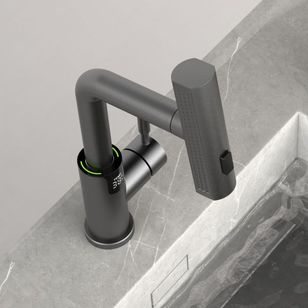 Смеситель для раковины Black&White Sky Day 3028GM оружейная сталь