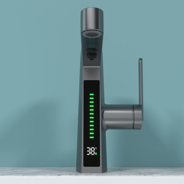 Смеситель для раковины Black&White Sky Day 3029GM оружейная сталь