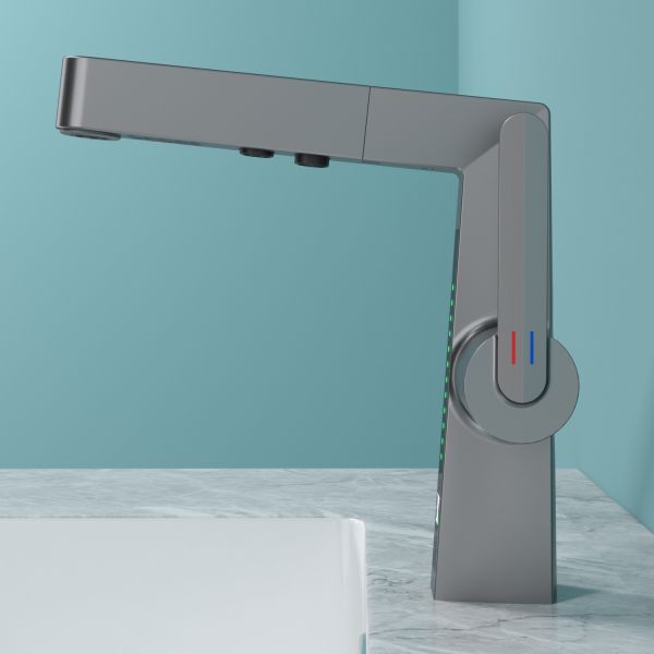 Смеситель для раковины Black&White Sky Day 3029GM оружейная сталь