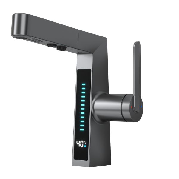 Смеситель для раковины Black&White Sky Day 3029GM оружейная сталь