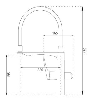Смеситель для кухни Haiba HB76816-7 с подключением фильтра питьевой воды чёрный матовый Смеситель для кухни Haiba HB76816-7 с подключением фильтра питьевой воды чёрный матовый