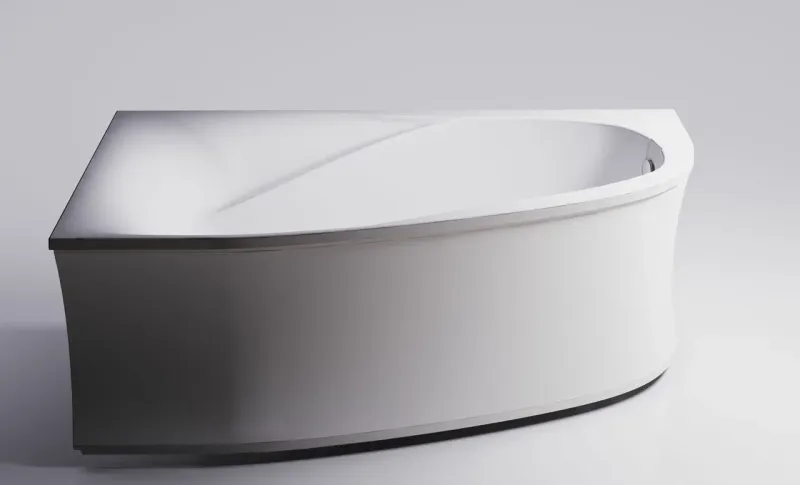 Ванна из искусственного камня Astra-Form Селена 01010039 левая 170x100 см белый глянец