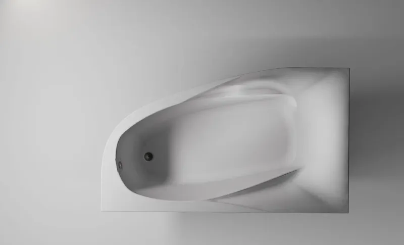 Ванна из искусственного камня Astra-Form Селена 01010039 левая 170x100 см белый глянец