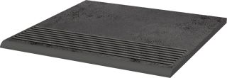 Ступень прямая Ceramika Paradyz Семир графит 75404, 30х30 (1,17)