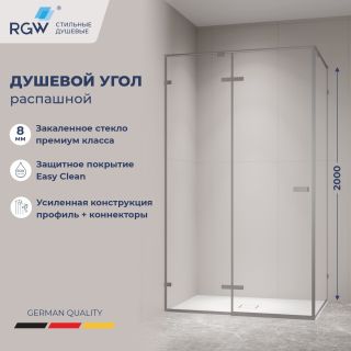 Душевой уголок RGW SV-040Gr 353204029-110 120x90 см профиль серый стекло прозрачное