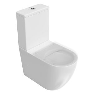 Унитаз напольный Kerama Marazzi Sfera SF.wc.01 безободковый с крепежом и сиденьем белый