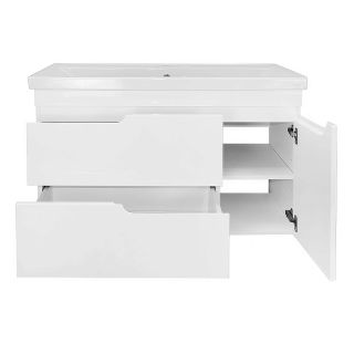 Тумба с раковиной Azario Kantri CS00097258 100 см белый глянец