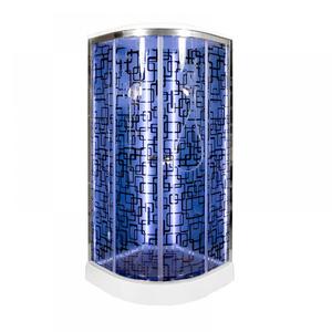 Душевая кабина Deto BМ1510 LED с гм. BLACK 100х100х220 см