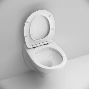 Унитаз подвесной Am.pm Sense C741700SC без ободка с сиденьем микролифт