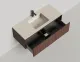 Подвесная тумба Salini Domino 27D212ON 120см шпон Onda Plus Подвесная тумба Salini Domino 27D212ON 120см шпон Onda Plus