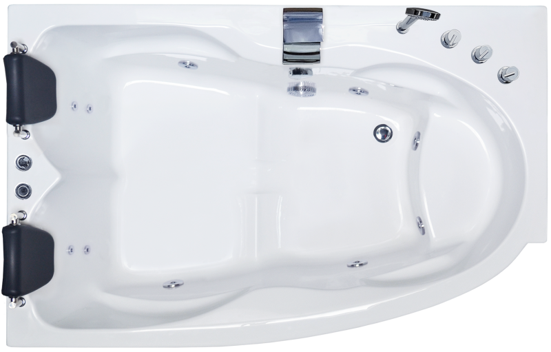 Гидромассажная ванна Royal Bath Shakespeare Comfort 170x110см левая белый RB652100CM-L