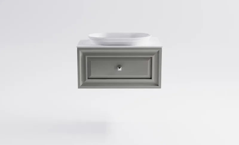 Тумба с раковиной Astra-Form Шарм 4631177713347 70 см серый матовый