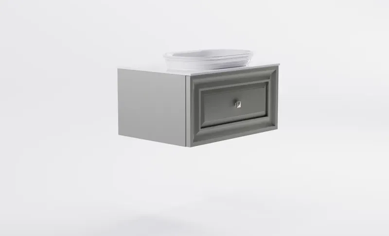 Тумба с раковиной Astra-Form Шарм 4631177713347 70 см серый матовый