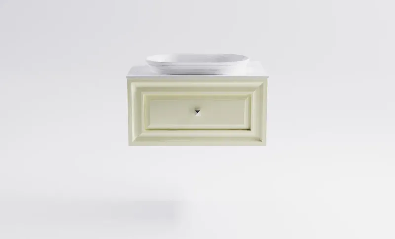 Тумба с раковиной Astra-Form Шарм 4631177713415 80 см бежевый матовый