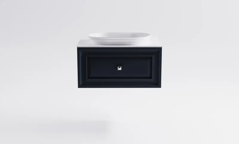 Тумба с раковиной Astra-Form Шарм 4631177713361 70 см серый матовый