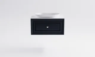 Тумба с раковиной Astra-Form Шарм 4631177713422 80 см серый матовый