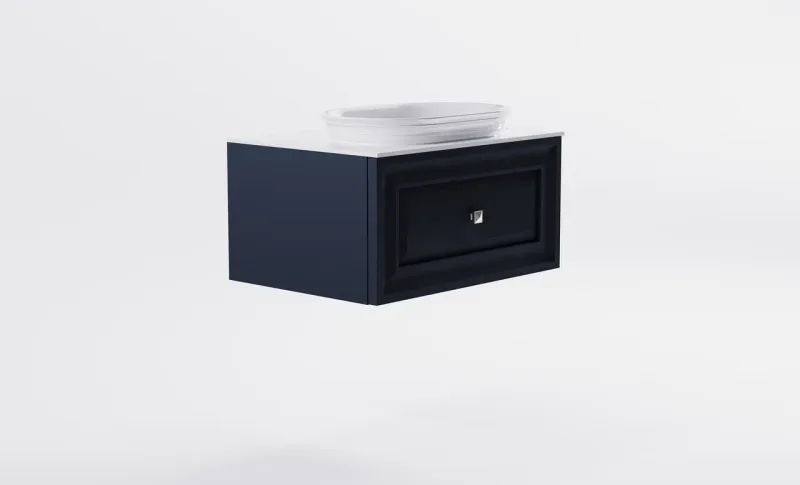 Тумба с раковиной Astra-Form Шарм 4631177713422 80 см серый матовый