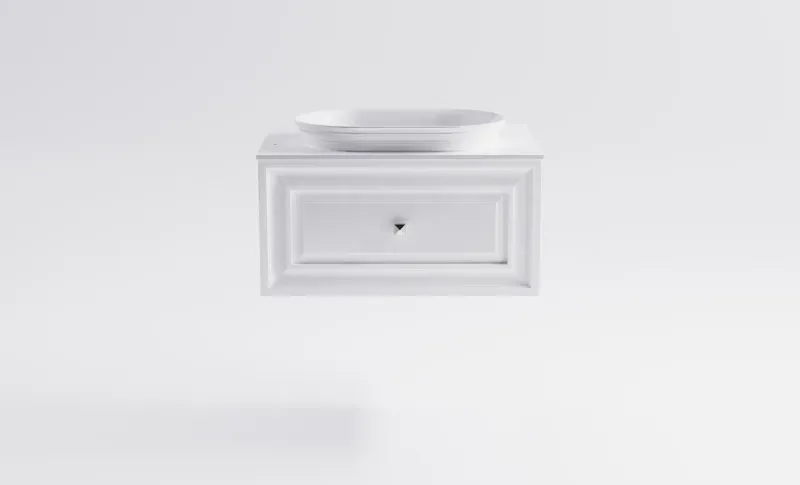 Тумба с раковиной Astra-Form Шарм 4631177713378 70 см белый матовый