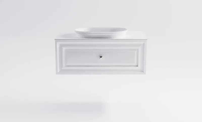 Тумба с раковиной Astra-Form Шарм 4631177713675 90 см белый матовый