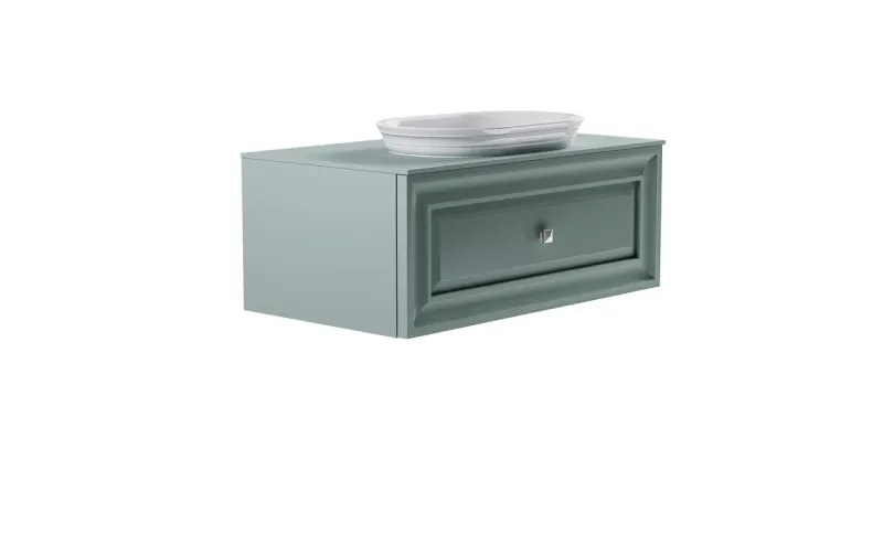 Тумба с раковиной Astra-Form Шарм 4631177713682 100 см зелёный матовый