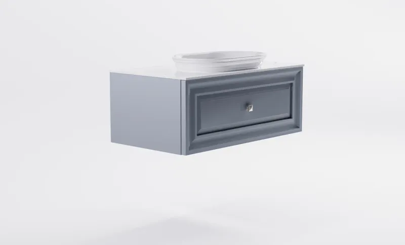 Тумба с раковиной Astra-Form Шарм 4631177713699 100 см голубой матовый