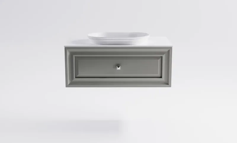 Тумба с раковиной Astra-Form Шарм 4631177713460 90 см серый матовый