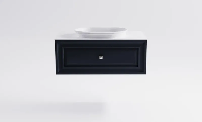 Тумба с раковиной Astra-Form Шарм 4631177713729 100 см серый матовый