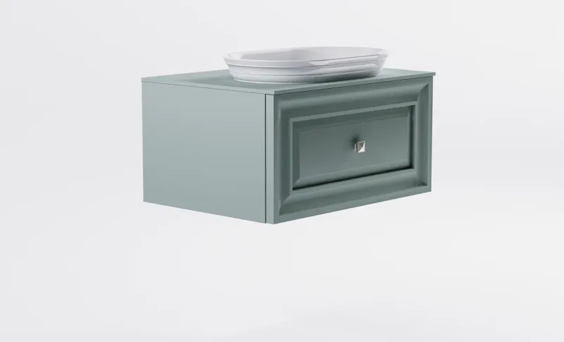 Тумба с раковиной Astra-Form Шарм 4631177714948 70 см зелёный матовый