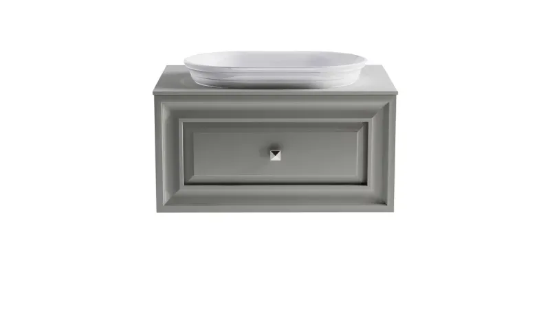 Тумба с раковиной Astra-Form Шарм 4631177714962 70 см серый матовый
