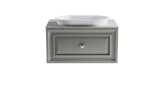 Тумба с раковиной Astra-Form Шарм 4631177715020 80 см серый матовый