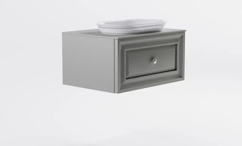 Тумба с раковиной Astra-Form Шарм 4631177714962 70 см серый матовый
