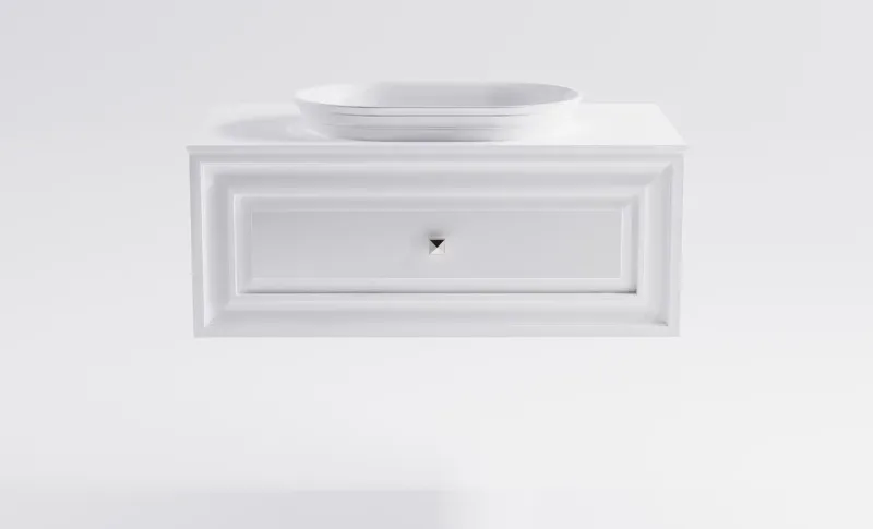 Тумба с раковиной Astra-Form Шарм 4631177715112 90 см белый матовый