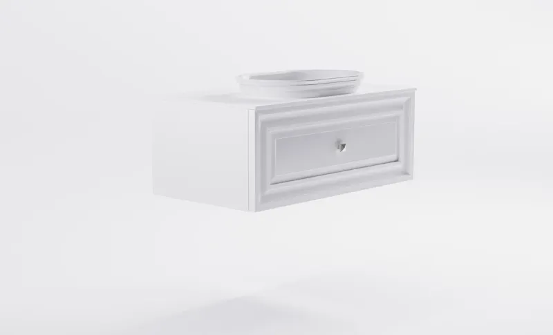 Тумба с раковиной Astra-Form Шарм 4631177715112 90 см белый матовый