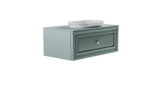 Тумба с раковиной Astra-Form Шарм 4631177715068 90 см зелёный матовый
