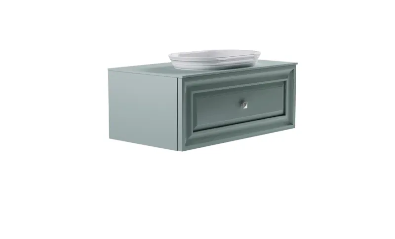 Тумба с раковиной Astra-Form Шарм 4631177715129 100 см зелёный матовый