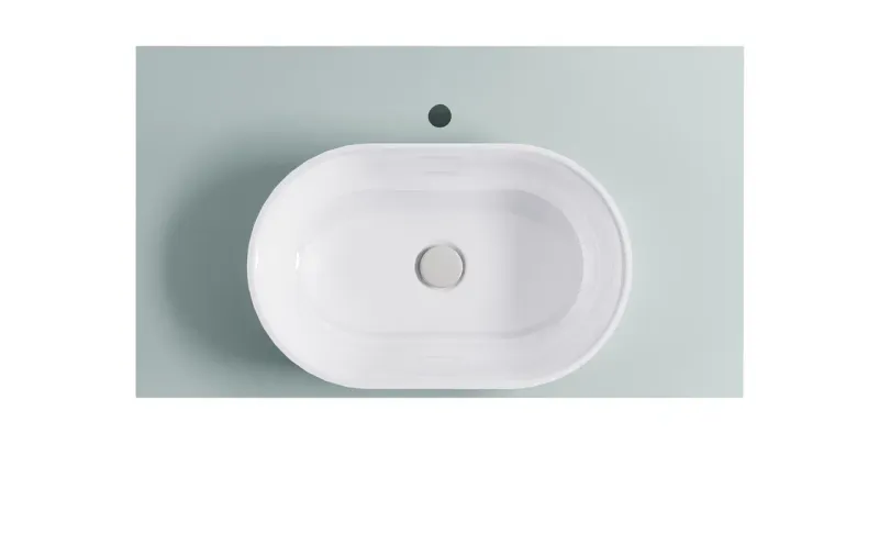 Тумба с раковиной Astra-Form Шарм 4631177715068 90 см зелёный матовый