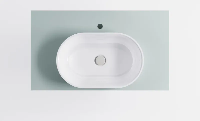 Тумба с раковиной Astra-Form Шарм 4631177715129 100 см зелёный матовый