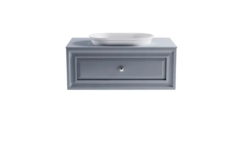Тумба с раковиной Astra-Form Шарм 4631177715136 100 см голубой матовый