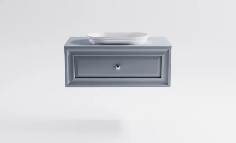 Тумба с раковиной Astra-Form Шарм 4631177715075 90 см голубой матовый