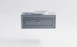 Тумба с раковиной Astra-Form Шарм 4631177715136 100 см голубой матовый