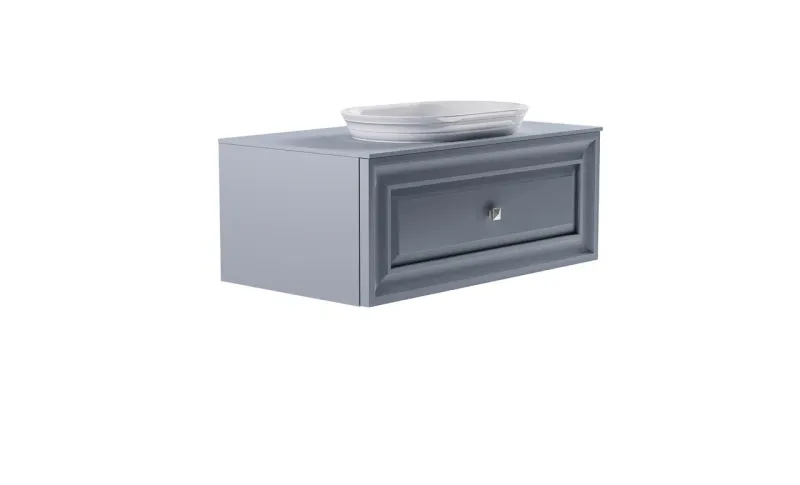 Тумба с раковиной Astra-Form Шарм 4631177715075 90 см голубой матовый