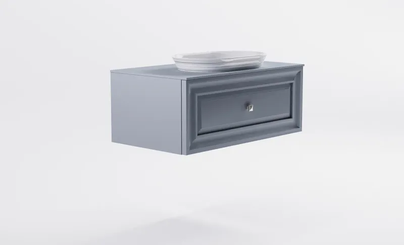 Тумба с раковиной Astra-Form Шарм 4631177715075 90 см голубой матовый