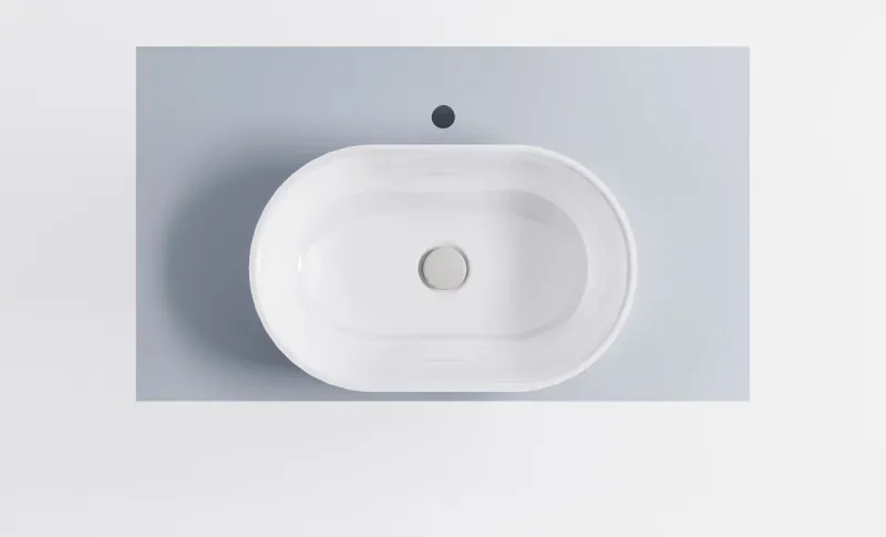 Тумба с раковиной Astra-Form Шарм 4631177715136 100 см голубой матовый