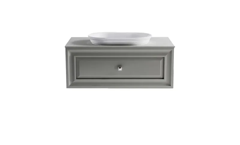 Тумба с раковиной Astra-Form Шарм 4631177715082 90 см серый матовый