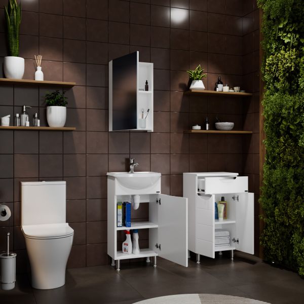 Напольная тумба под раковину Санта Родос 206020 45 см белый